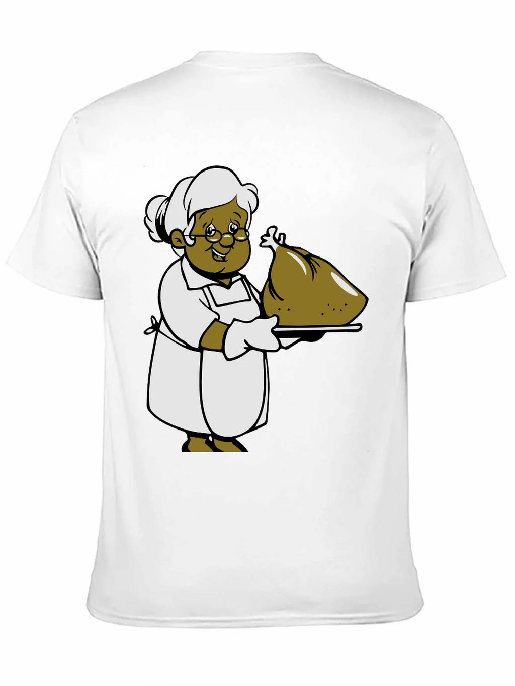Cartoon Grandma T-Shirt: Thanksgiving Turkey Design product image 2