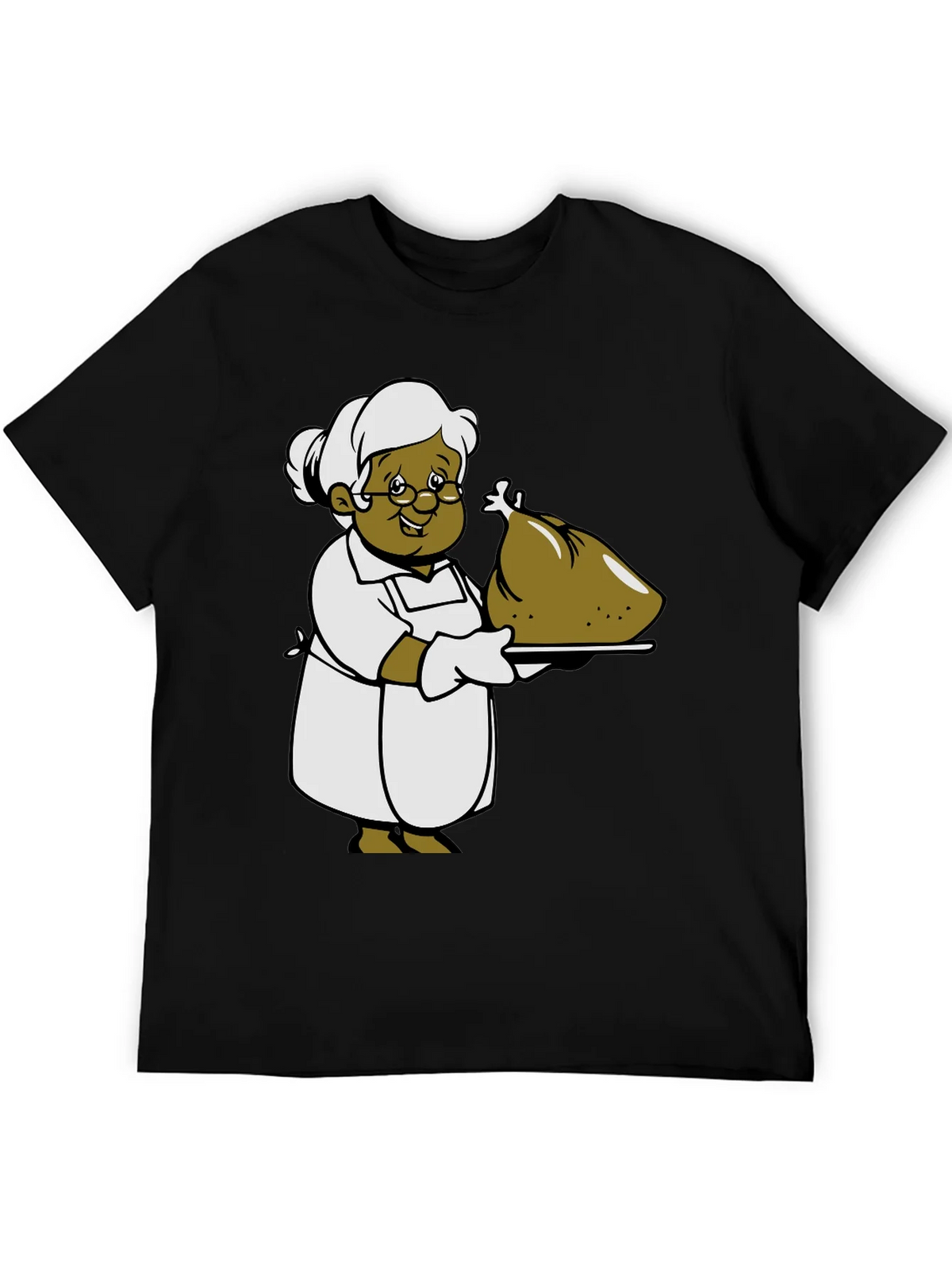 Cartoon Grandma T-Shirt: Thanksgiving Turkey Design product image 8