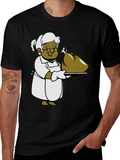 Cartoon Grandma T-Shirt: Thanksgiving Turkey Design product image 1
