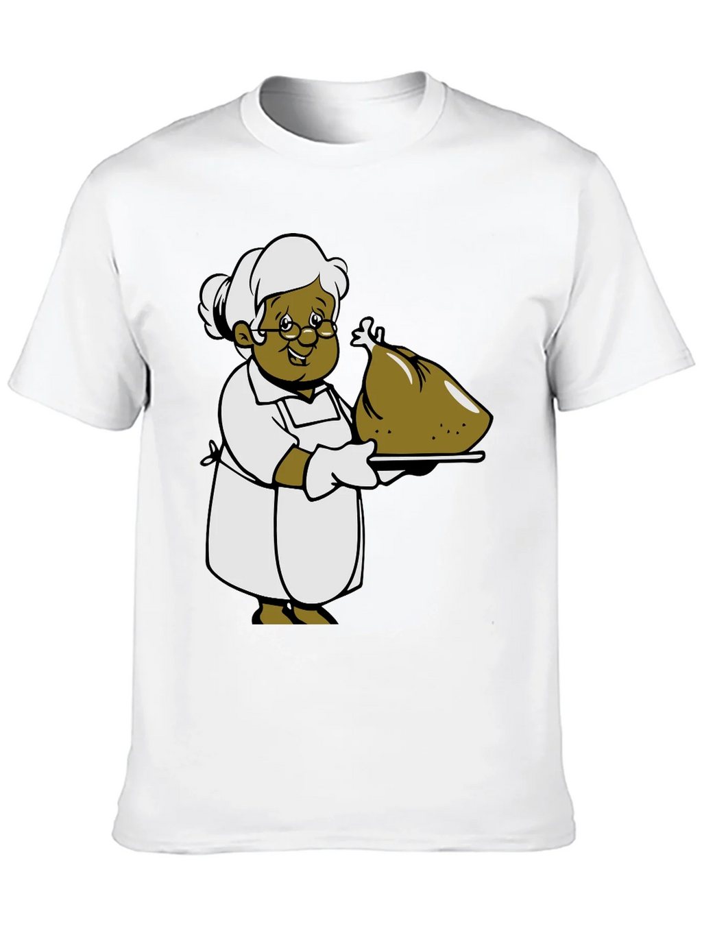 Cartoon Grandma T-Shirt: Thanksgiving Turkey Design product image 12