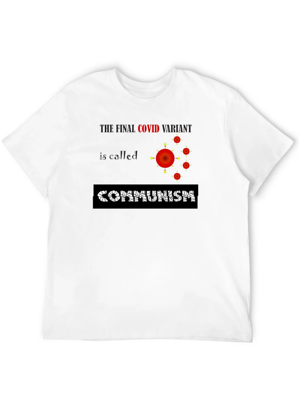 COVID Communism Black Graphic Tee product image 11