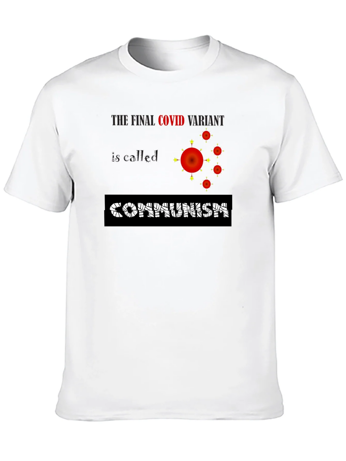COVID Communism Black Graphic Tee product image 9