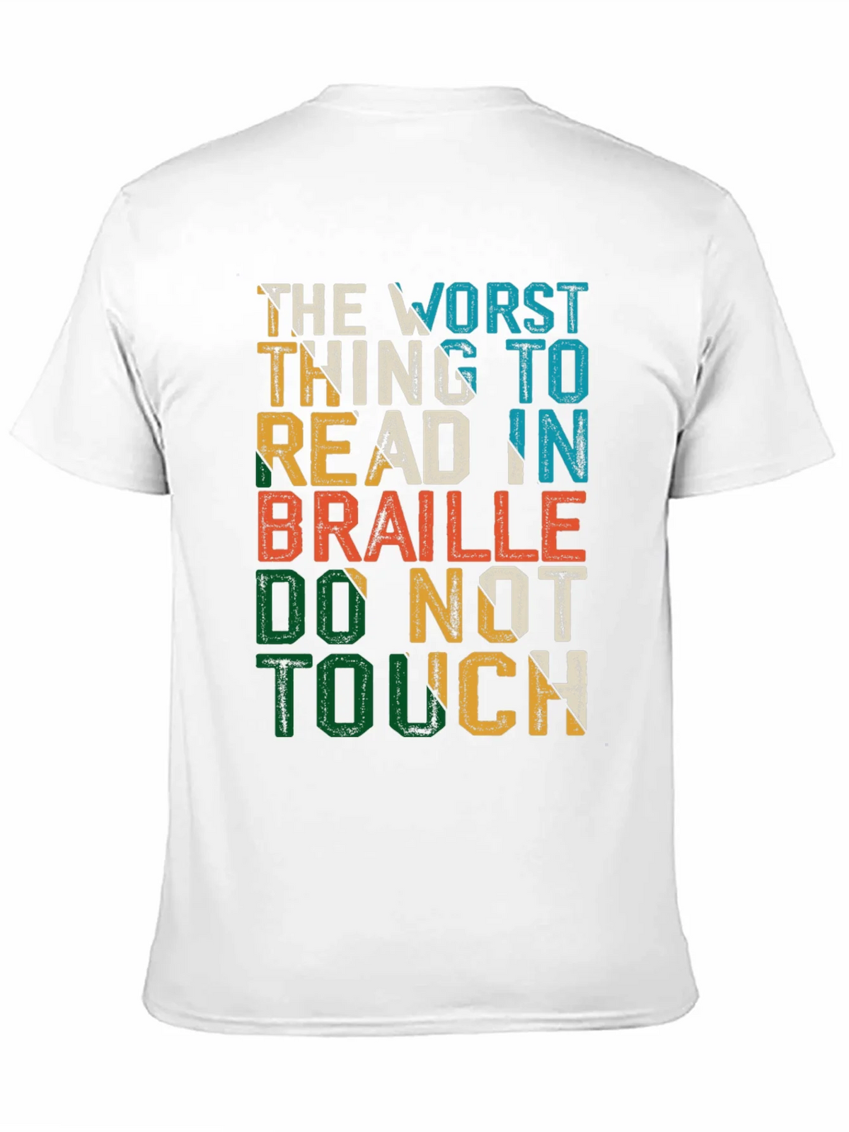 Humorous Do Not Touch Braille T-Shirt product image 10