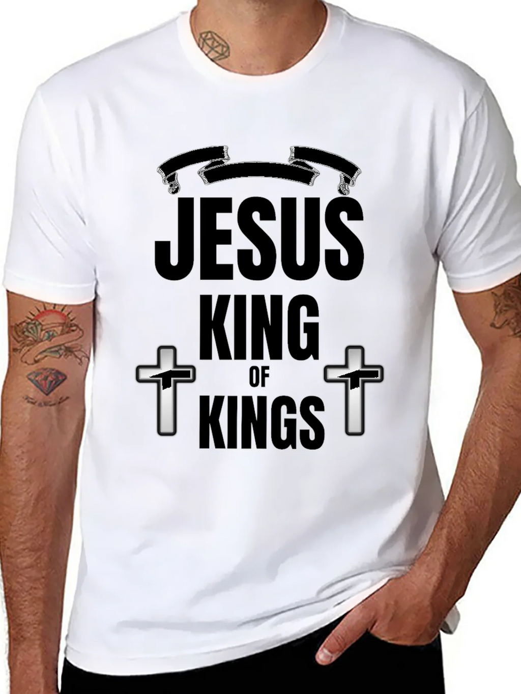 Jesus King of Kings Graphic T-Shirt product image 7