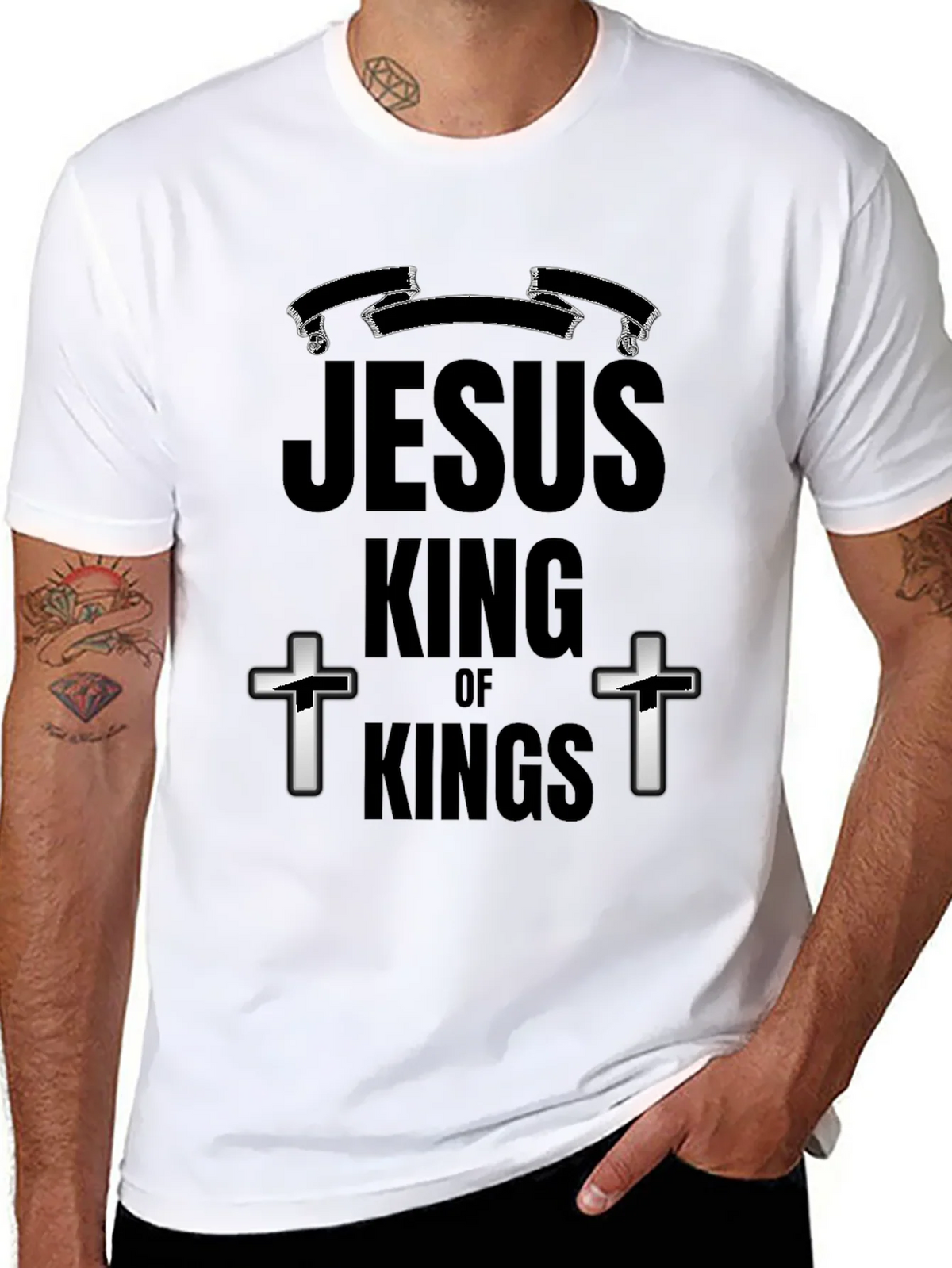 Jesus King of Kings Graphic T-Shirt product image 7