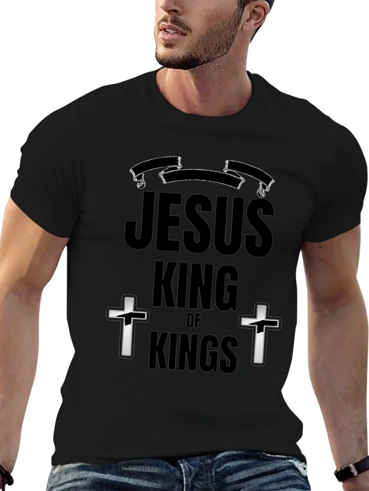 Jesus King of Kings Graphic T-Shirt product image 6