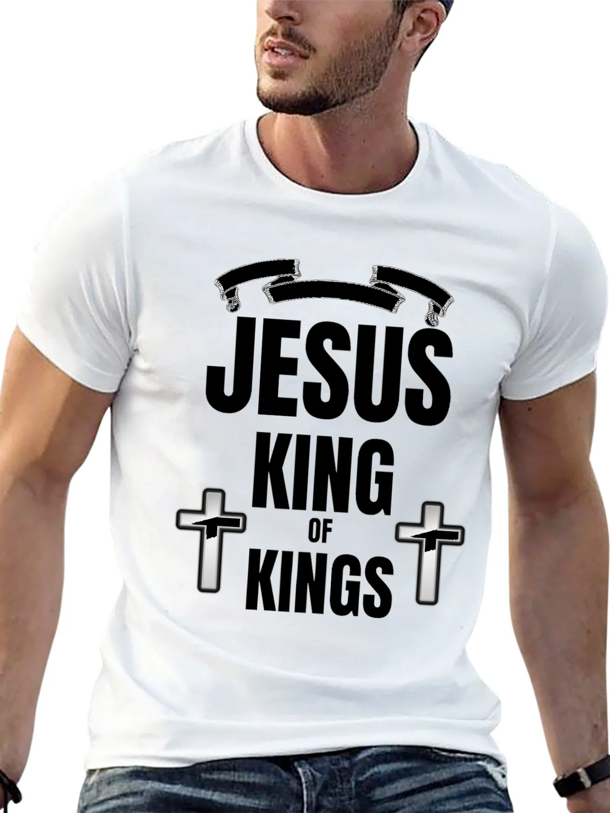 Jesus King of Kings Graphic T-Shirt product image 12