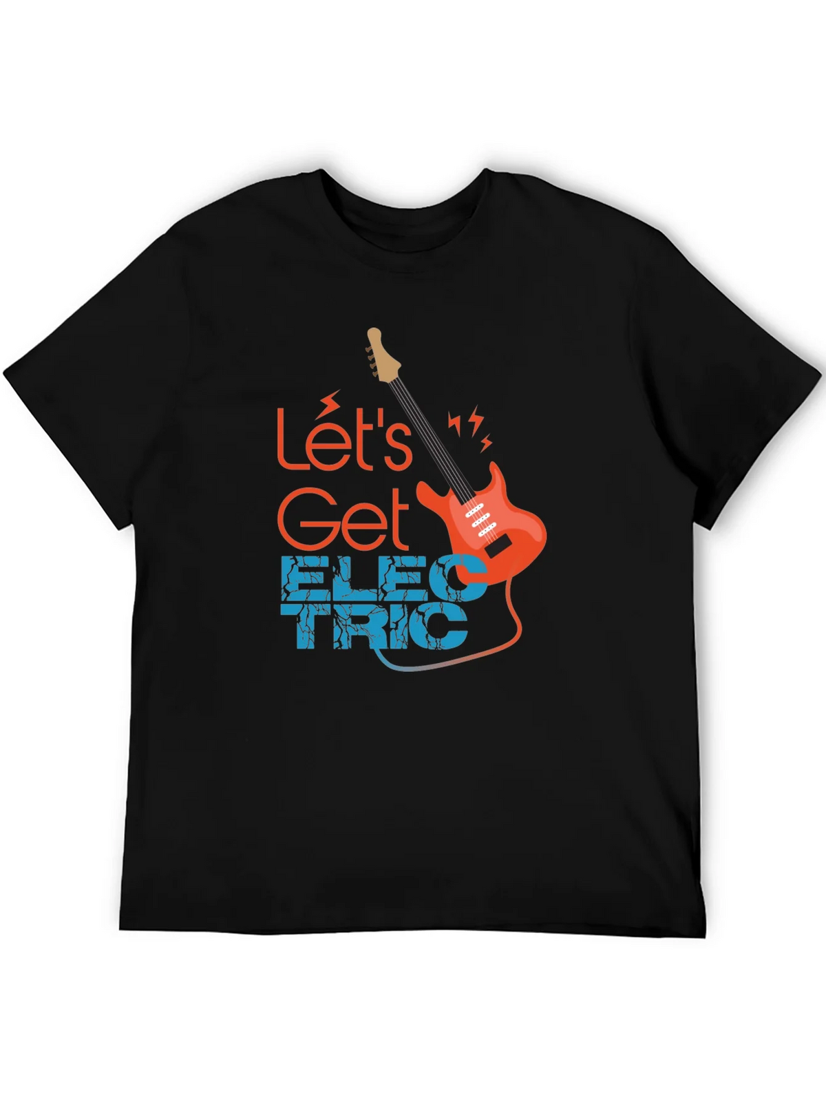 Lets Get Electric Black T-Shirt - Music Lover product image 8