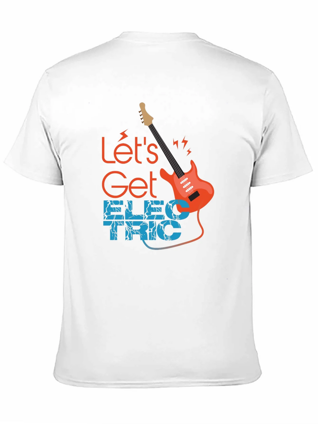 Lets Get Electric Black T-Shirt - Music Lover product image 2