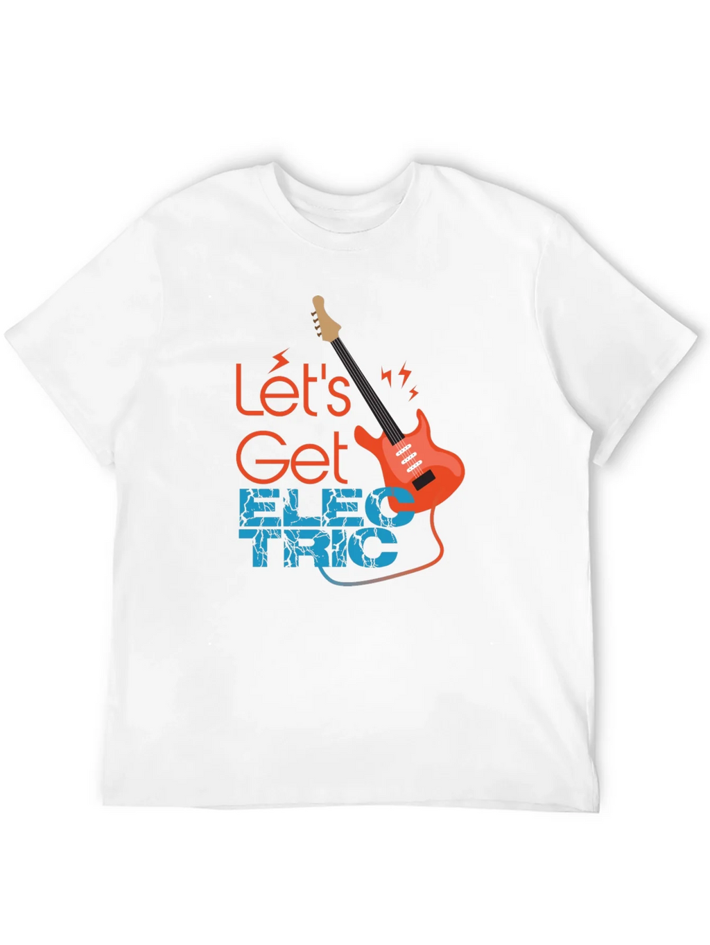 Lets Get Electric Black T-Shirt - Music Lover product image 3