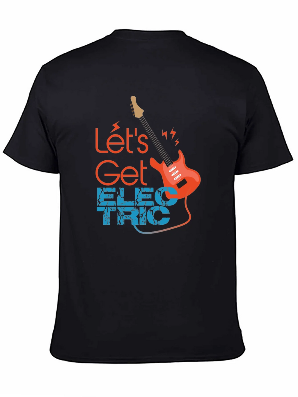Lets Get Electric Black T-Shirt - Music Lover product image 7