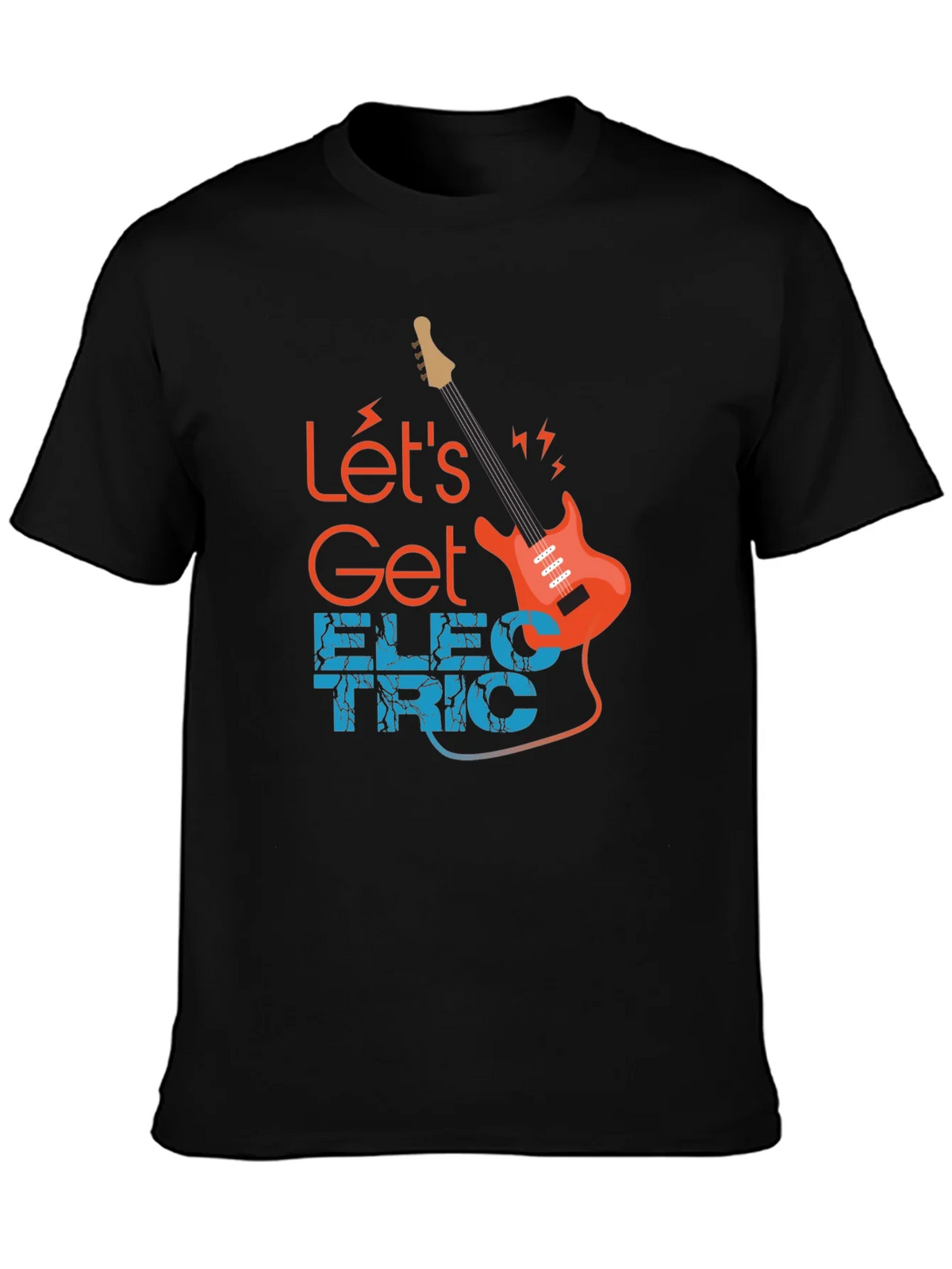 Lets Get Electric Black T-Shirt - Music Lover product image 6