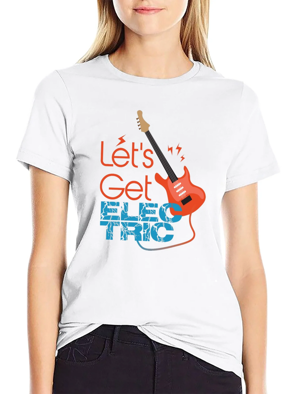 Lets Get Electric Black T-Shirt - Music Lover product image 11