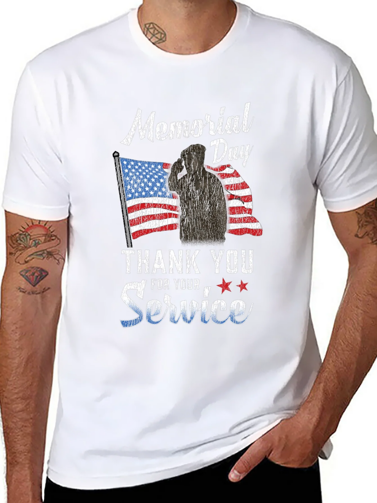 Memorial Day Thank You Service T-Shirt product image 7