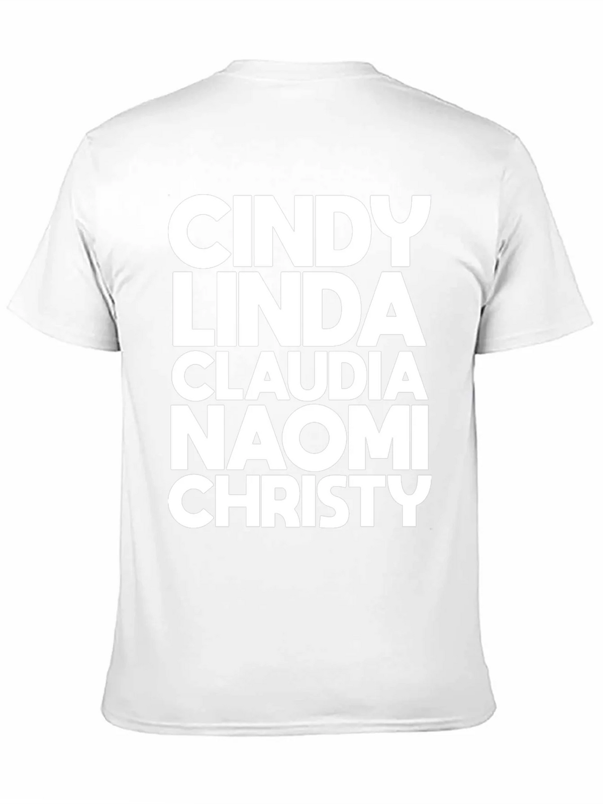 Supermodel Names Black T-Shirt product image 10