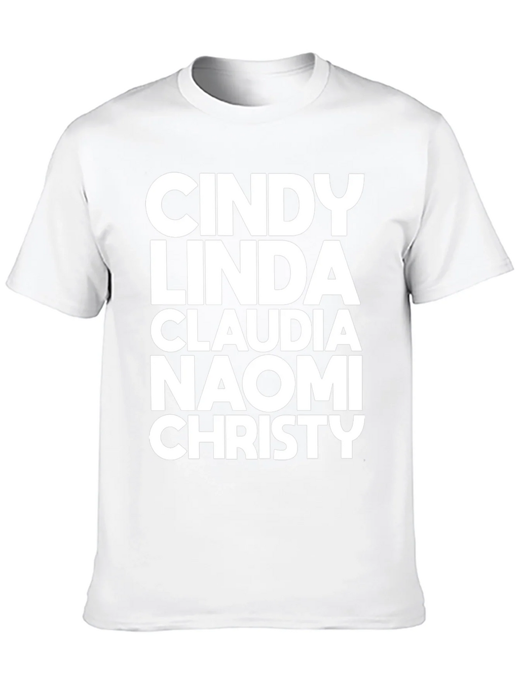 Supermodel Names Black T-Shirt product image 9