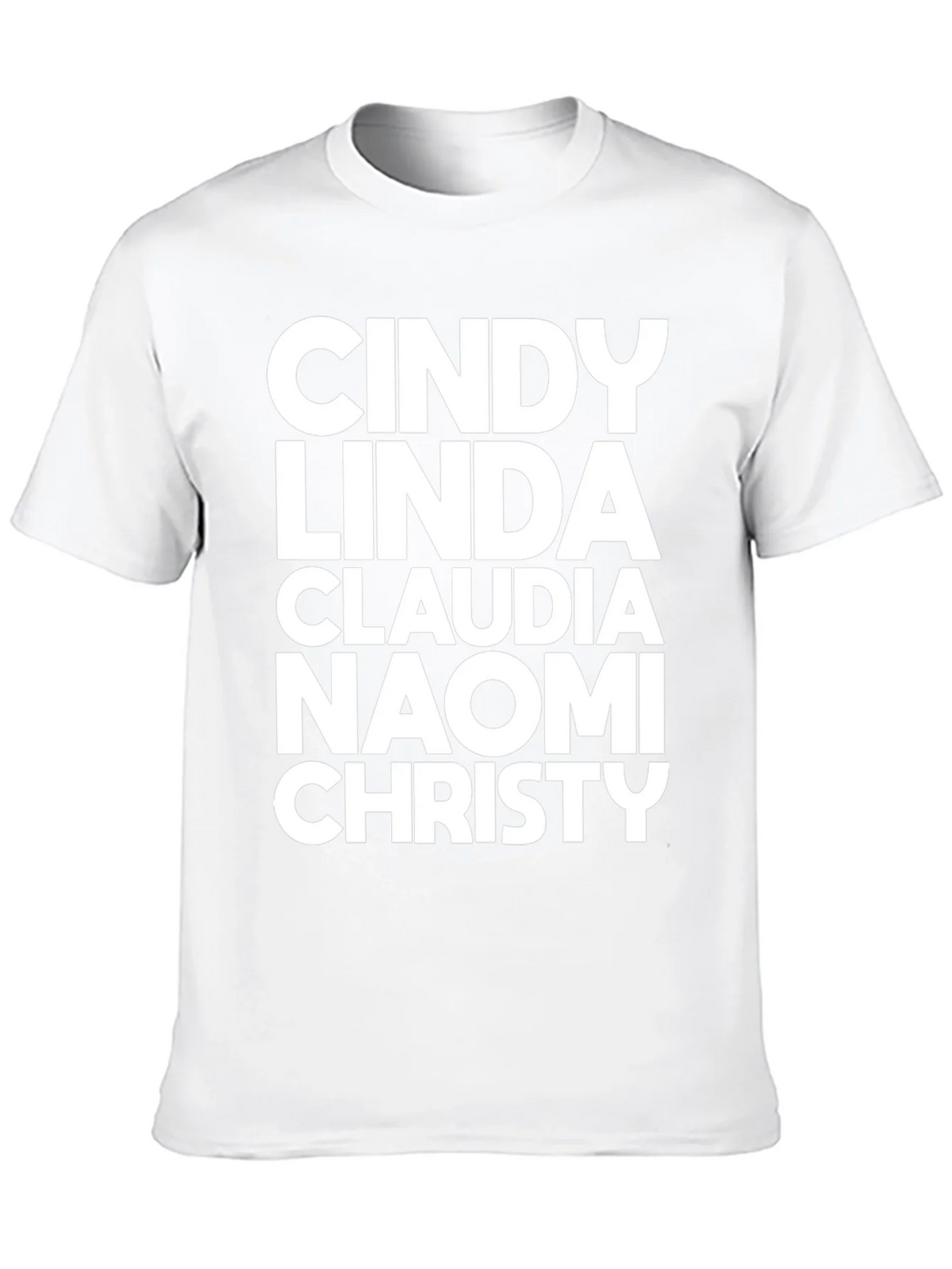 Supermodel Names Black T-Shirt product image 9