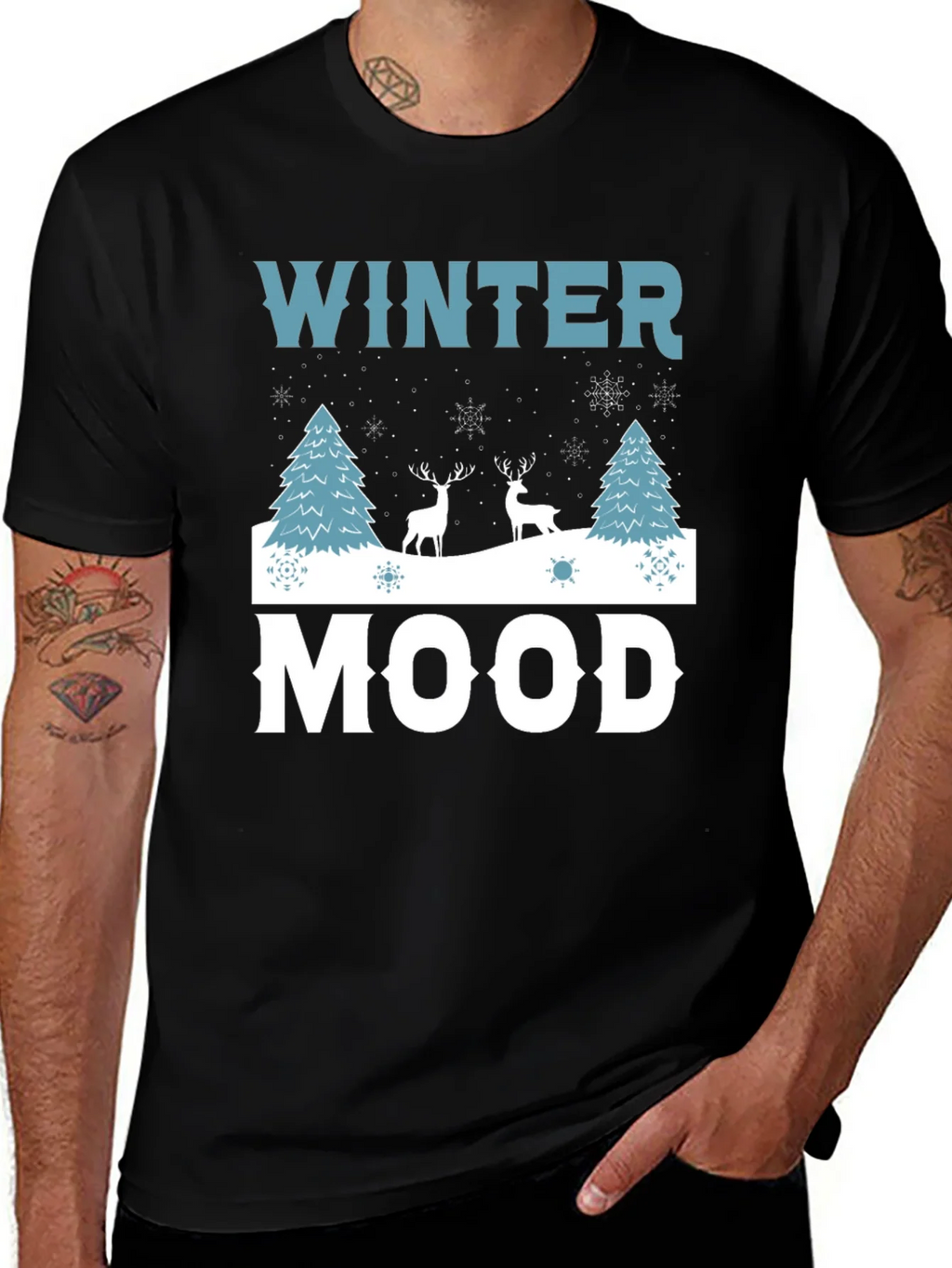 Winter Mood Graphic Tee - Holiday Shirt product image 1
