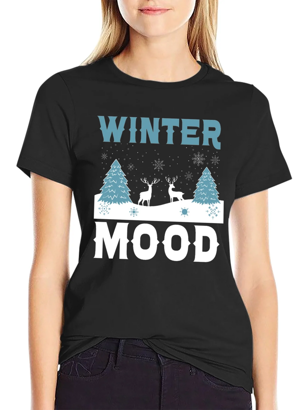 Winter Mood Graphic Tee - Holiday Shirt product image 2