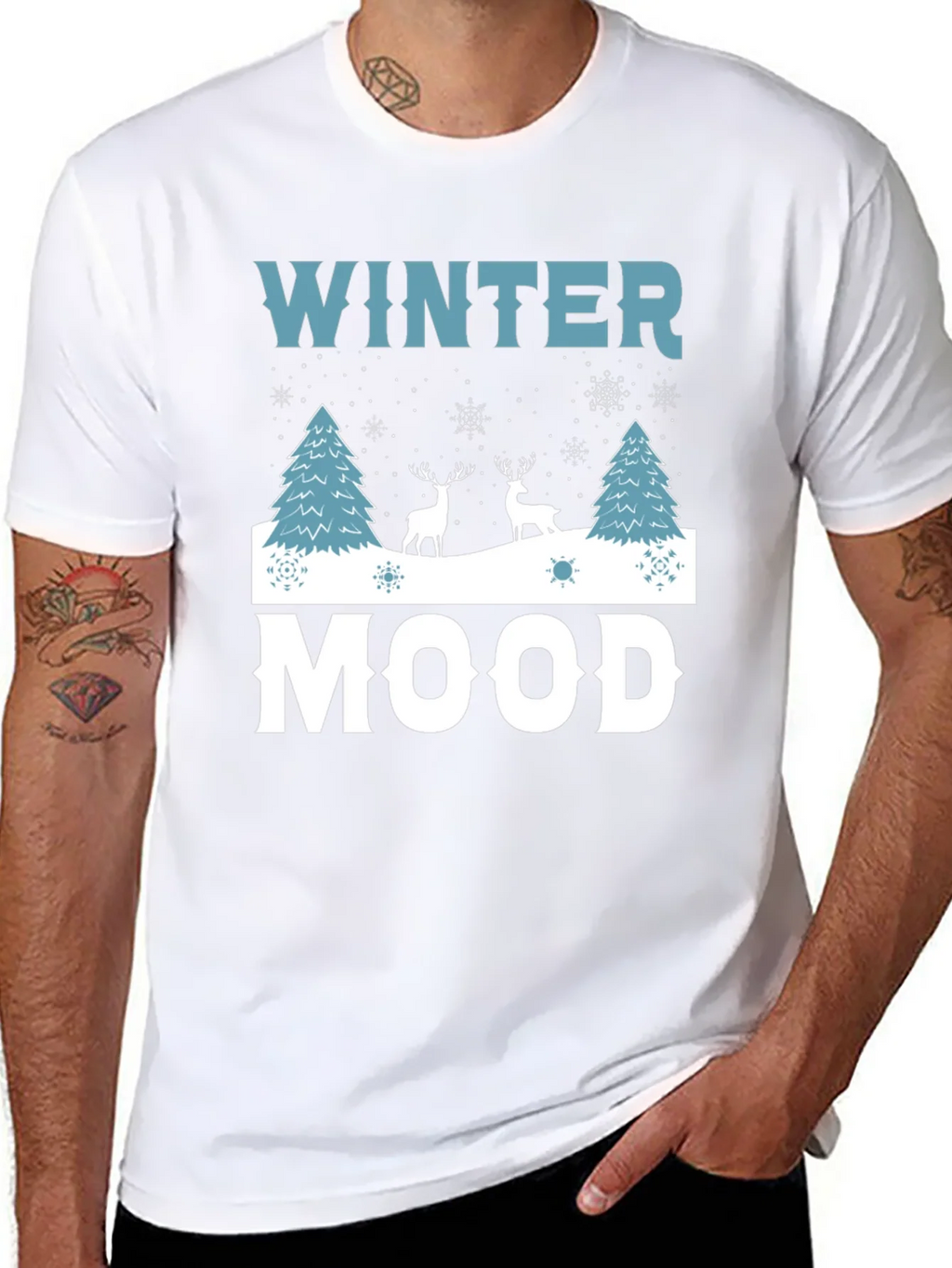 Winter Mood Graphic Tee - Holiday Shirt product image 7