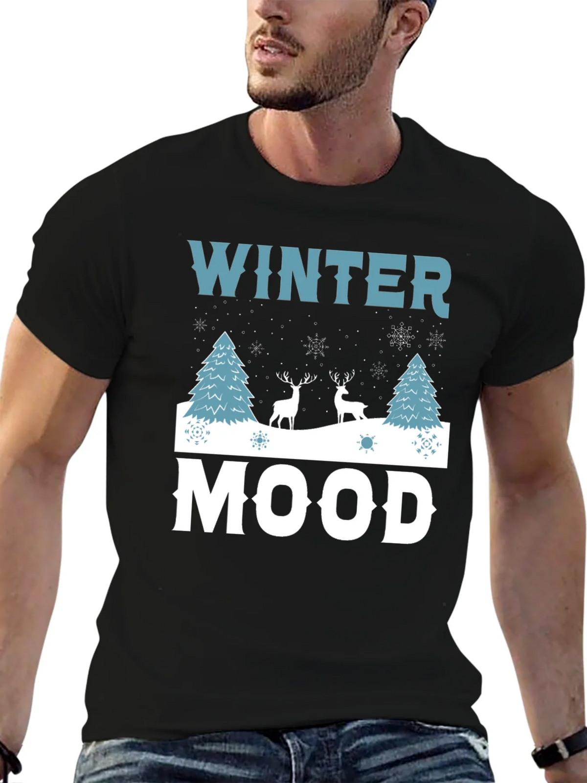 Winter Mood Graphic Tee - Holiday Shirt product image 6