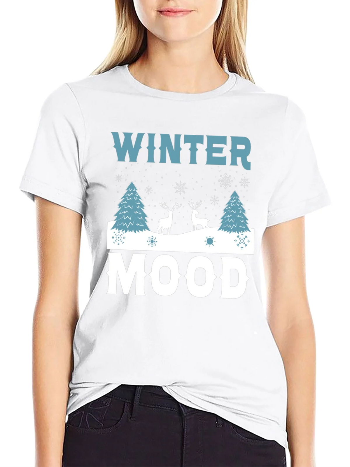 Winter Mood Graphic Tee - Holiday Shirt product image 8