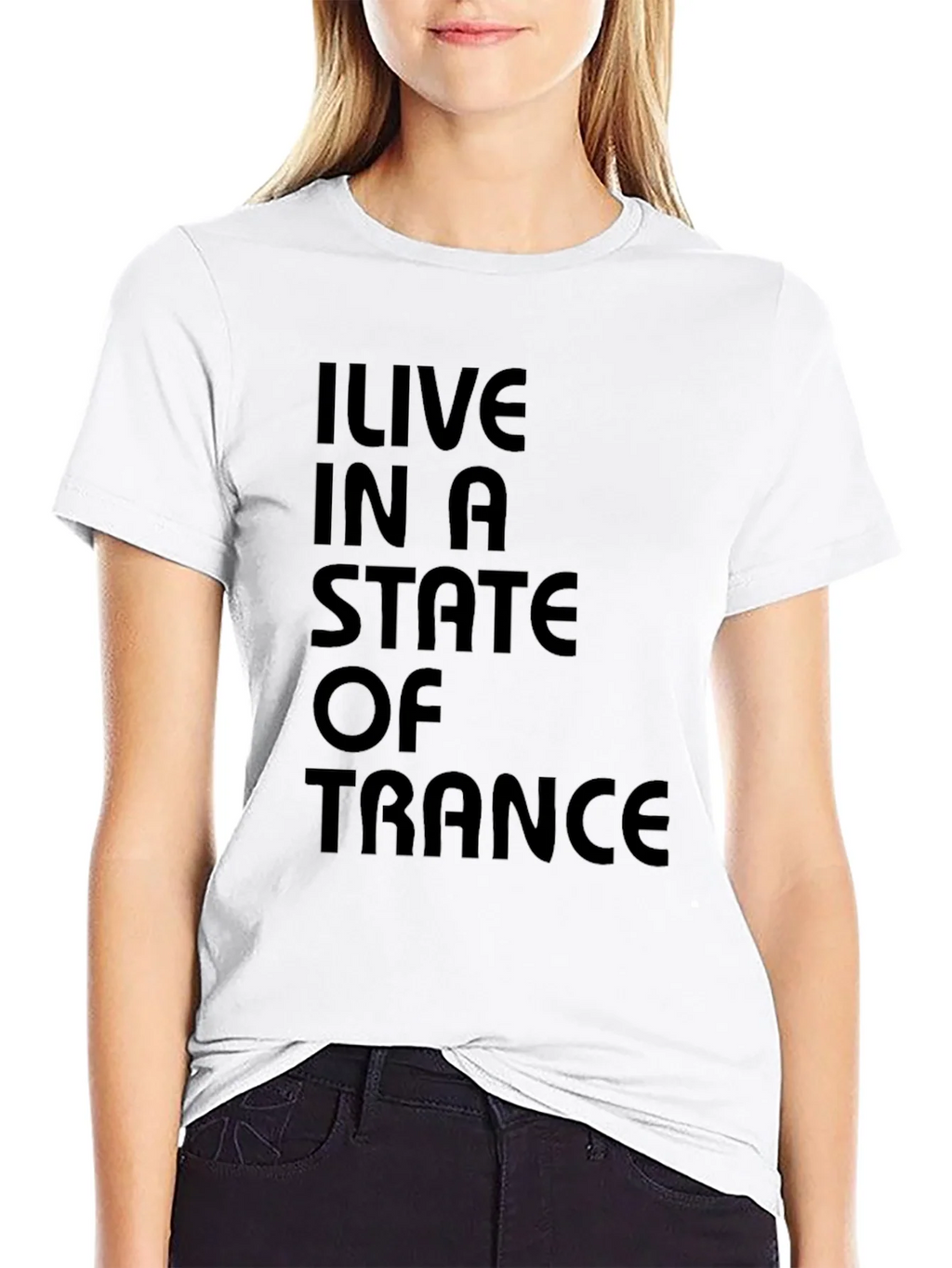I Live in a State of Trance Black T-Shirt product image 8