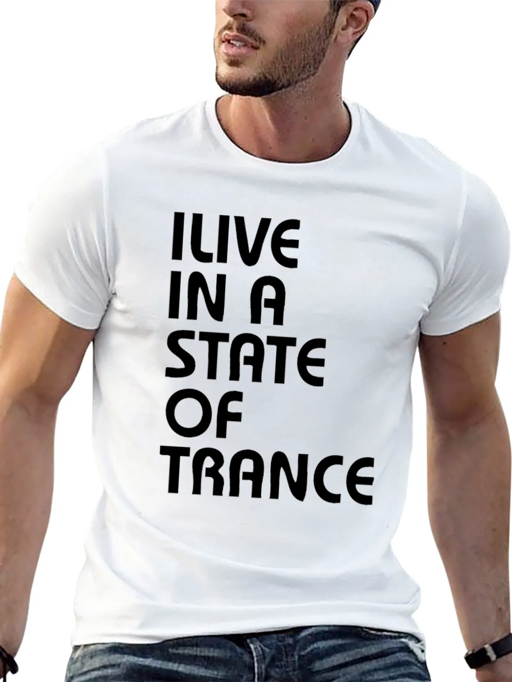 I Live in a State of Trance Black T-Shirt product image 12