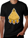 Illuminati Pyramid Rocket T-Shirt - Black product image 1