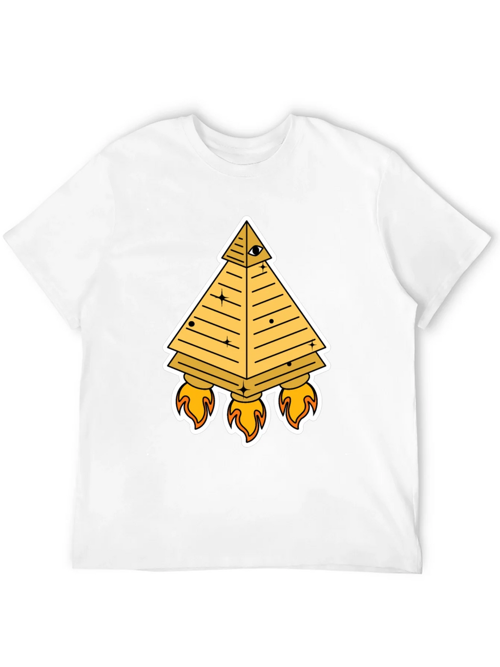 Illuminati Pyramid Rocket T-Shirt - Black product image 11
