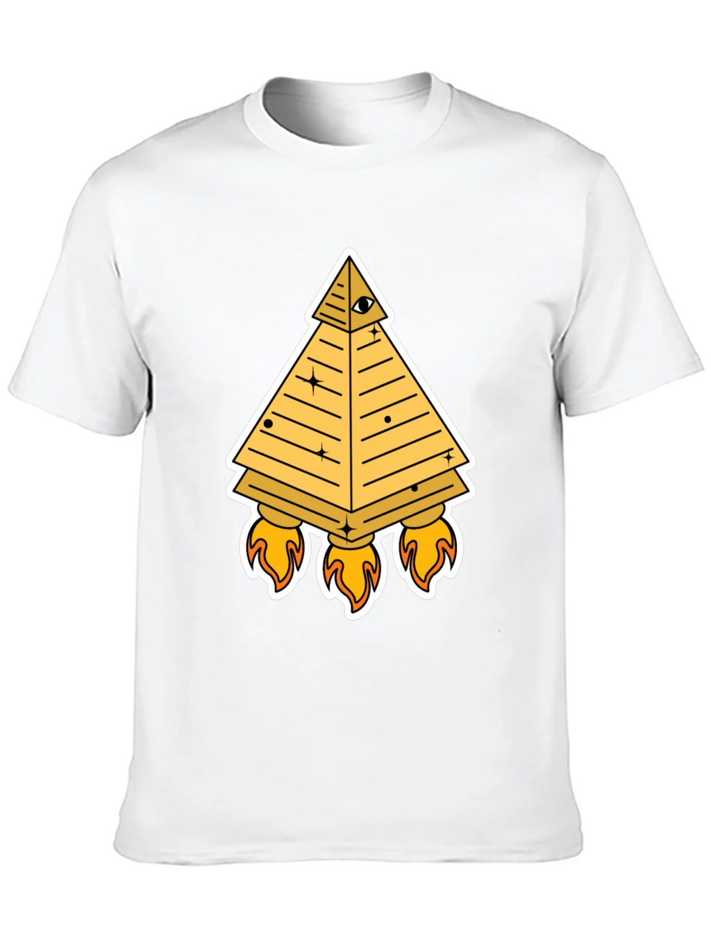 Illuminati Pyramid Rocket T-Shirt - Black product image 9