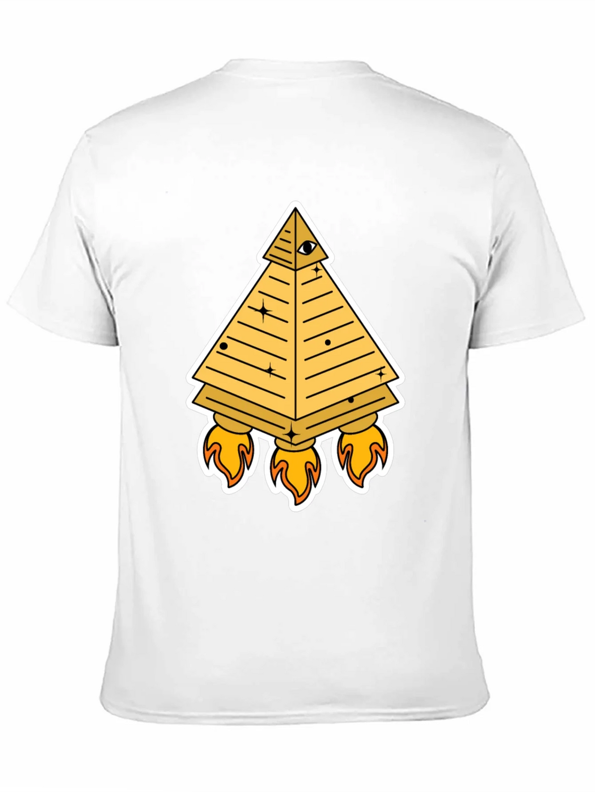 Illuminati Pyramid Rocket T-Shirt - Black product image 10