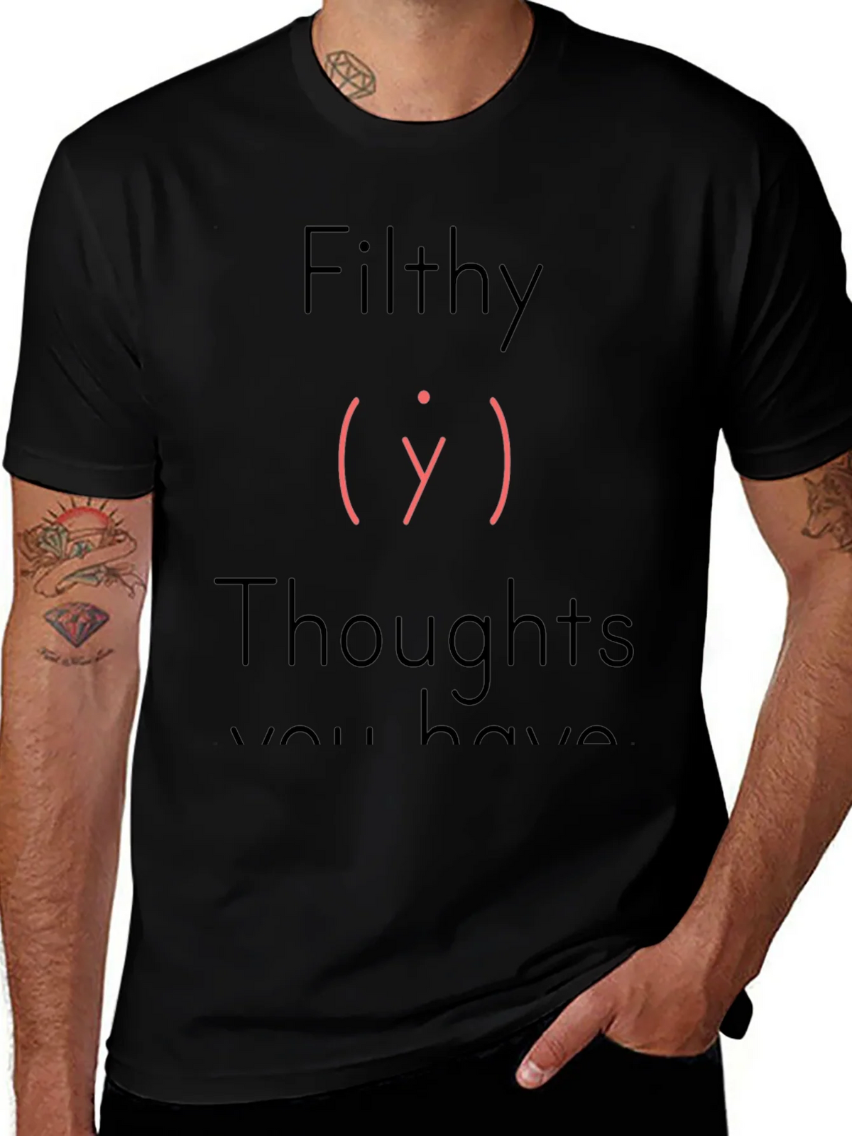 Filthy Thoughts T-Shirt - Adult Humor Tee product image 1