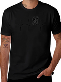 Firefighter Heartbeat Graphic T-Shirt product image 1