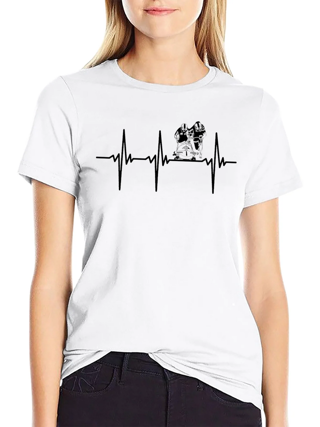 Firefighter Heartbeat Graphic T-Shirt product image 11
