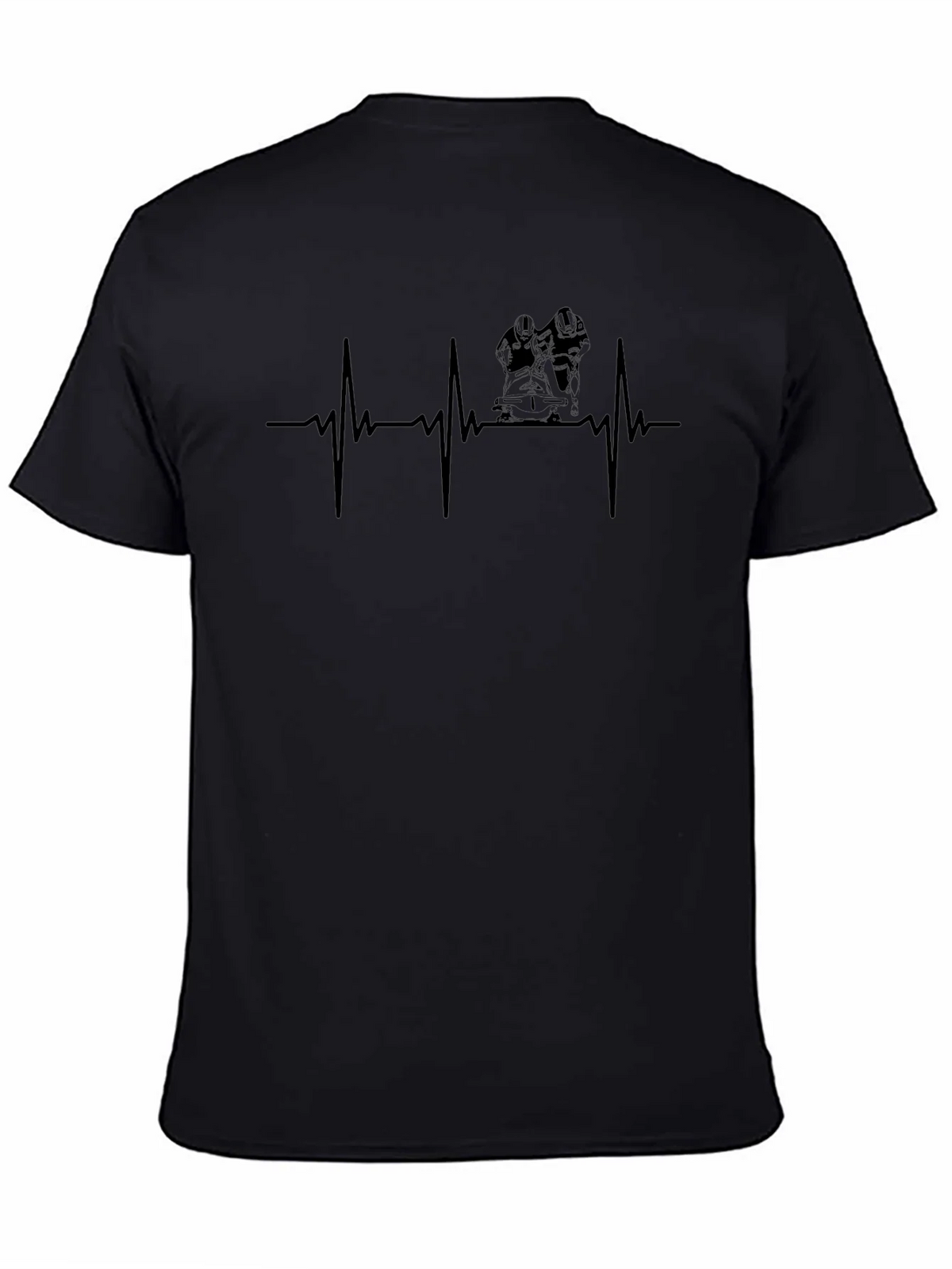 Firefighter Heartbeat Graphic T-Shirt product image 7