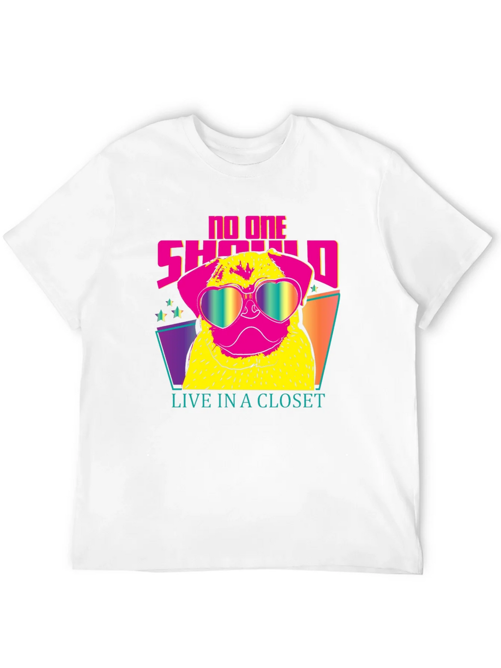 Funky Pug Tee: No One Should Live in a Closet product image 3