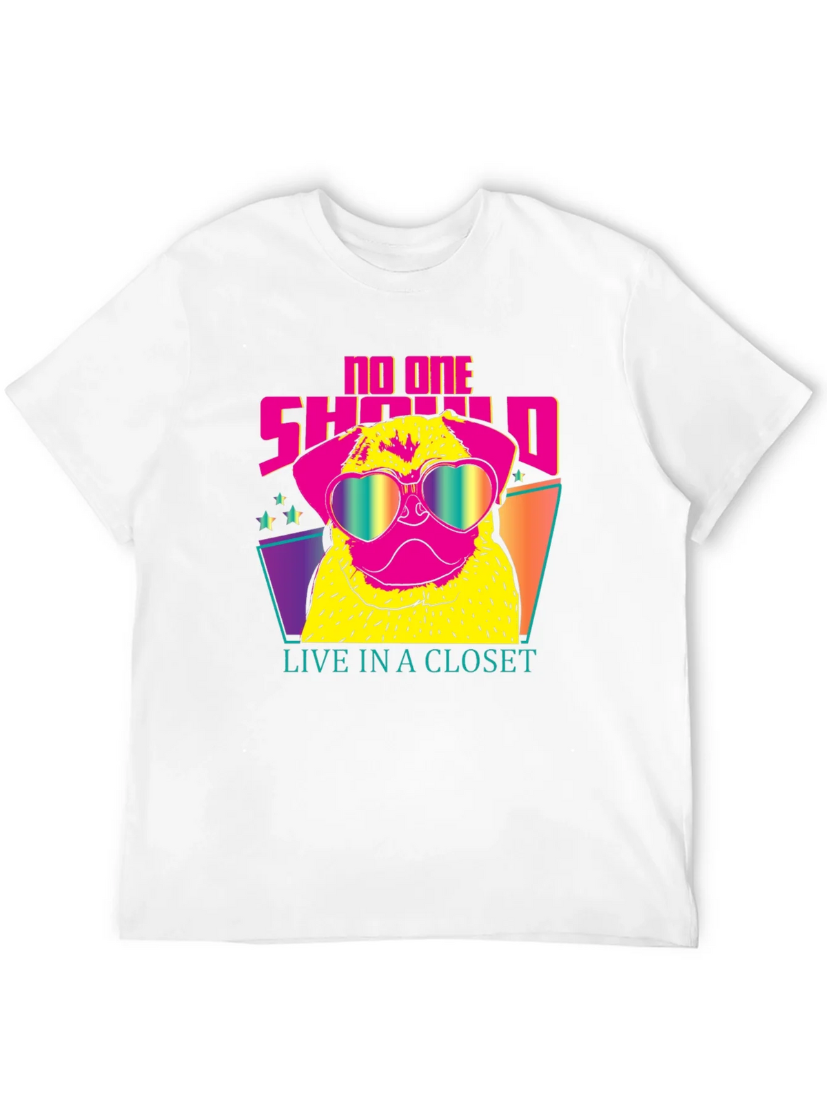Funky Pug Tee: No One Should Live in a Closet product image 3