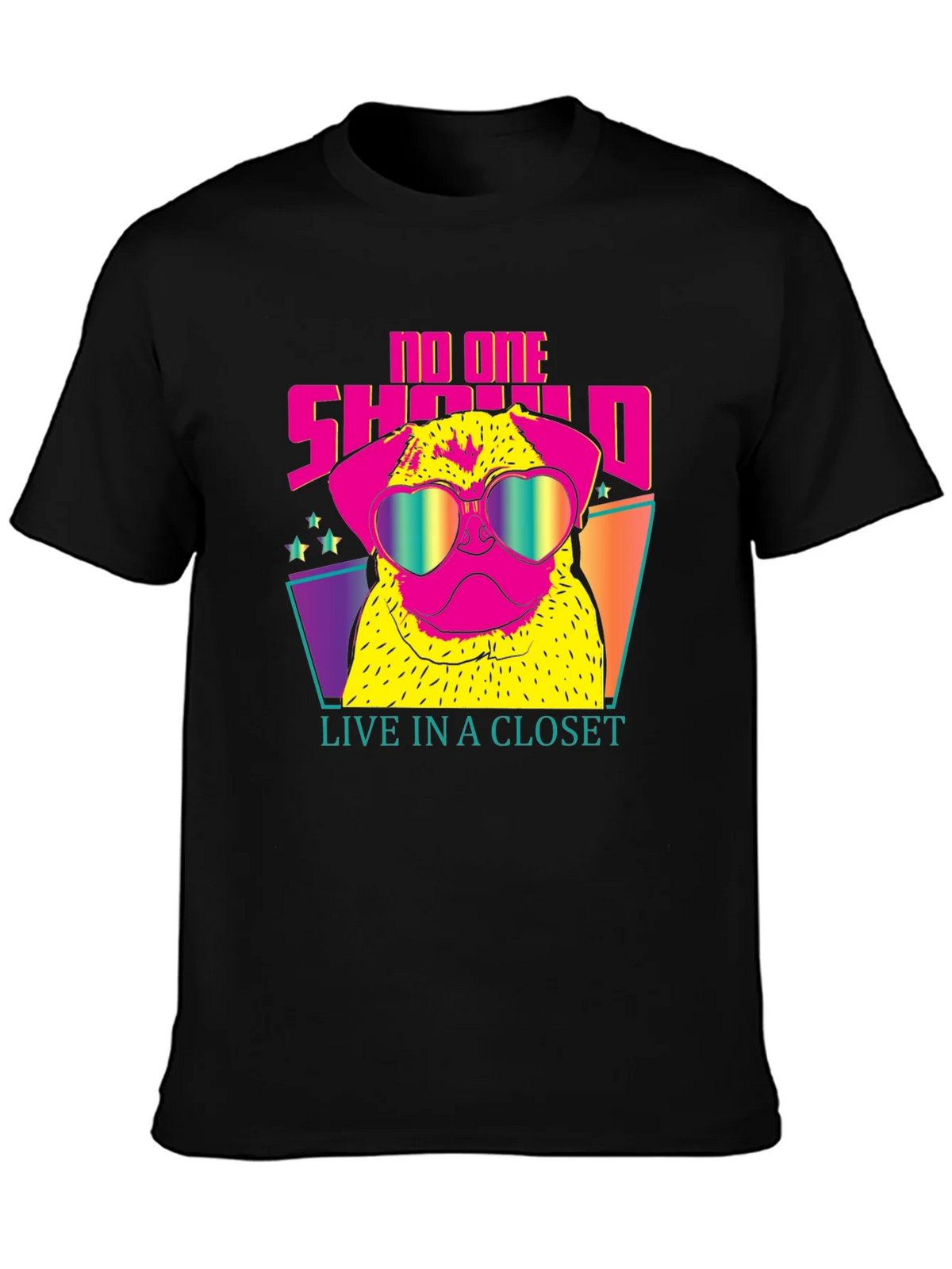 Funky Pug Tee: No One Should Live in a Closet product image 6