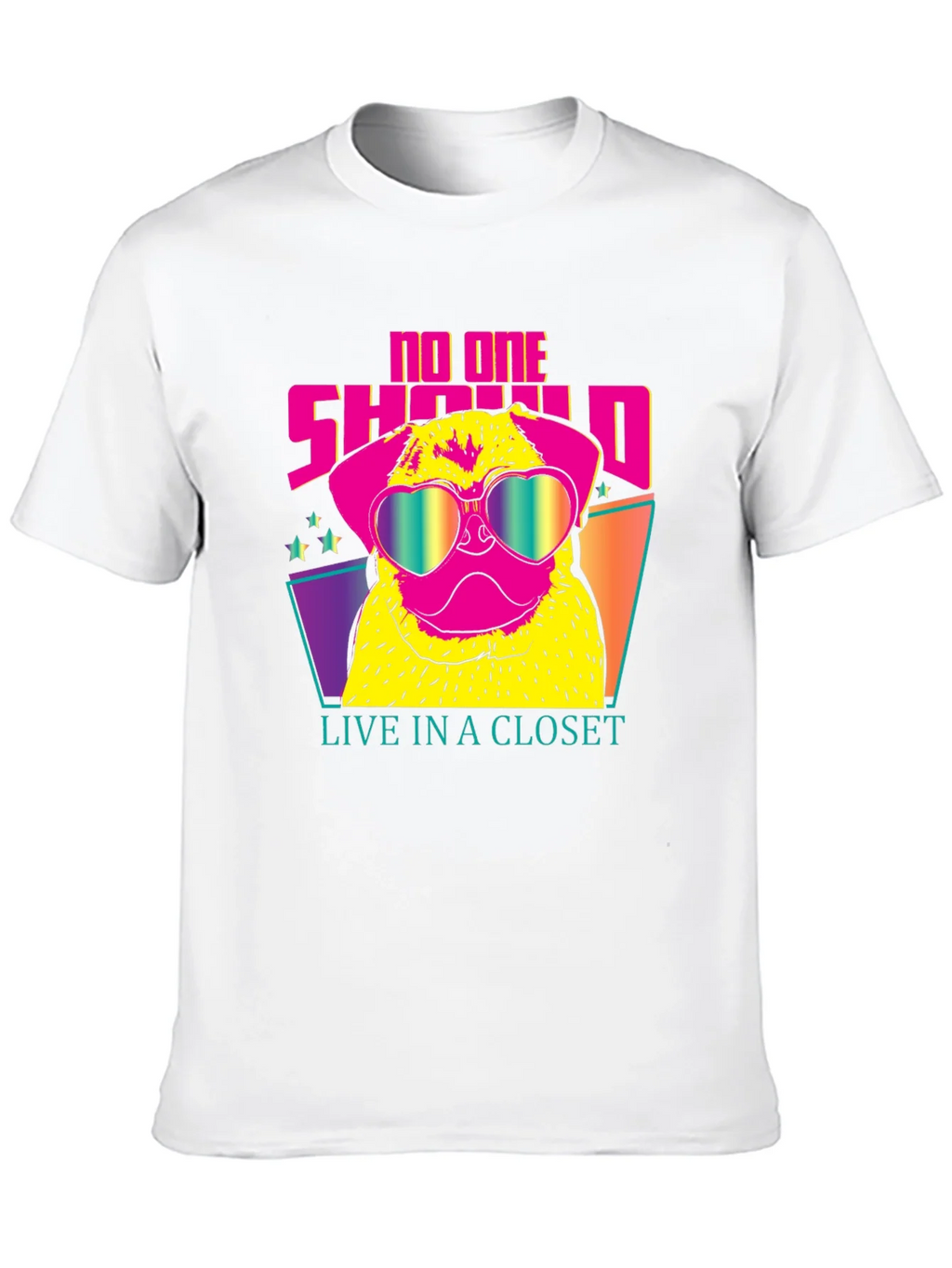 Funky Pug Tee: No One Should Live in a Closet product image 12