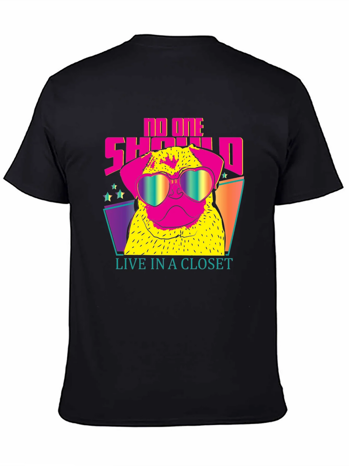 Funky Pug Tee: No One Should Live in a Closet product image 7
