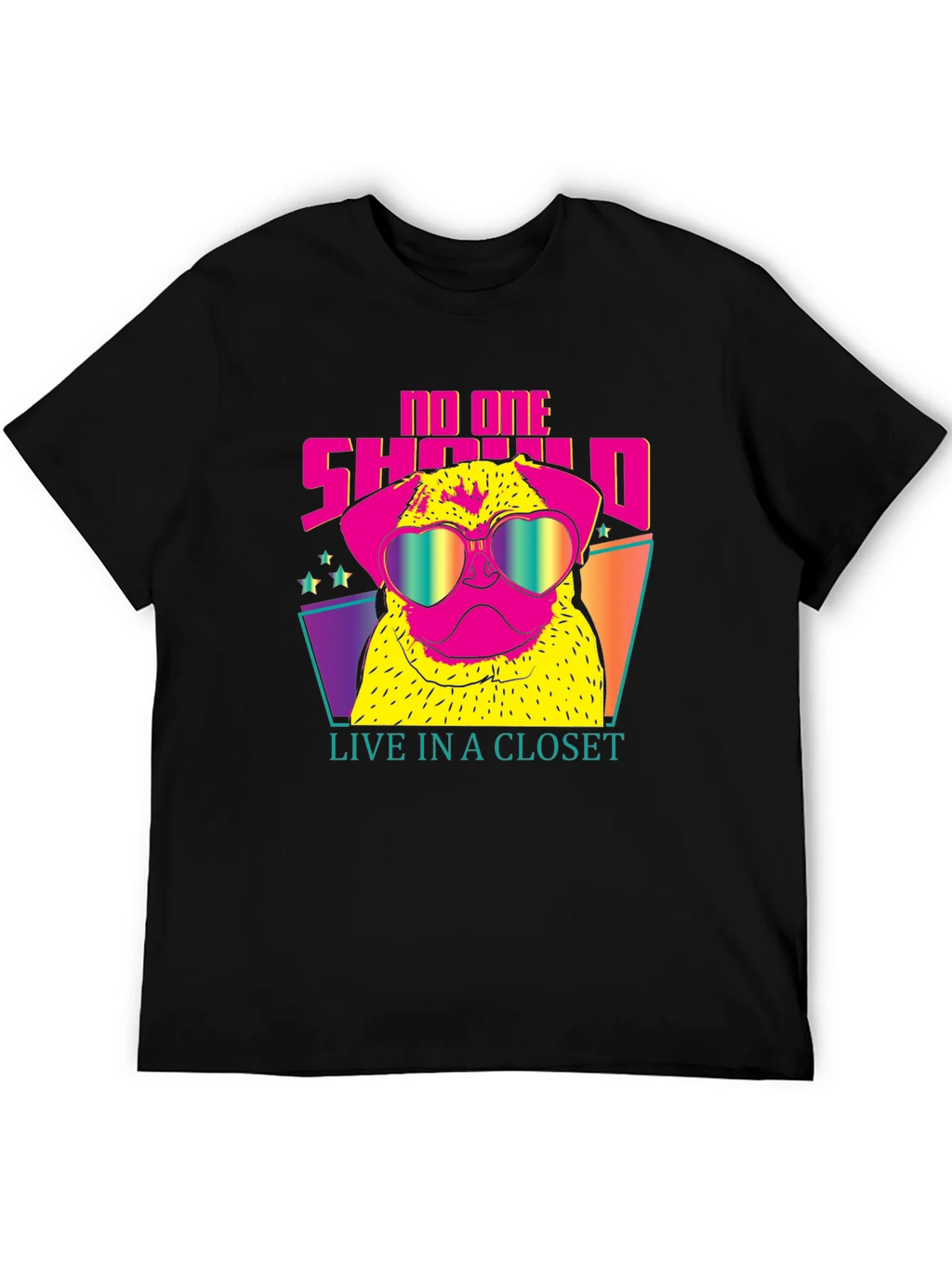 Funky Pug Tee: No One Should Live in a Closet product image 8