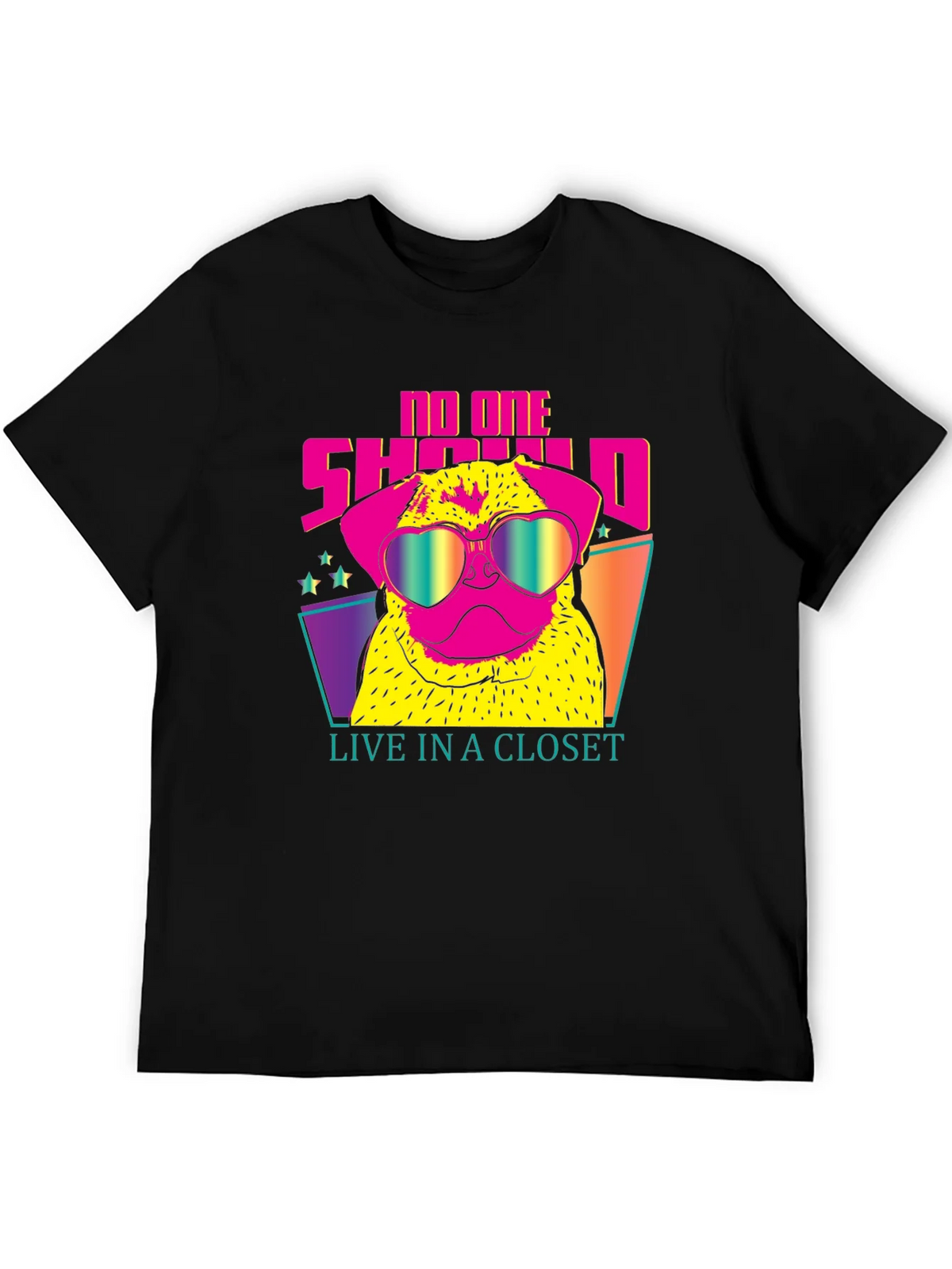 Funky Pug Tee: No One Should Live in a Closet product image 8