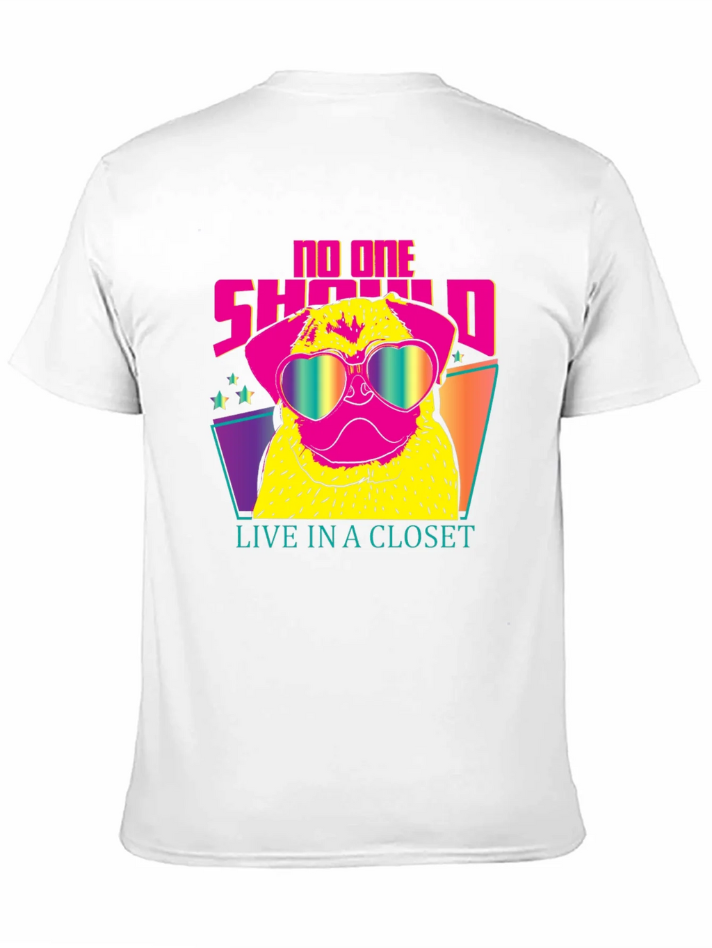Funky Pug Tee: No One Should Live in a Closet product image 2