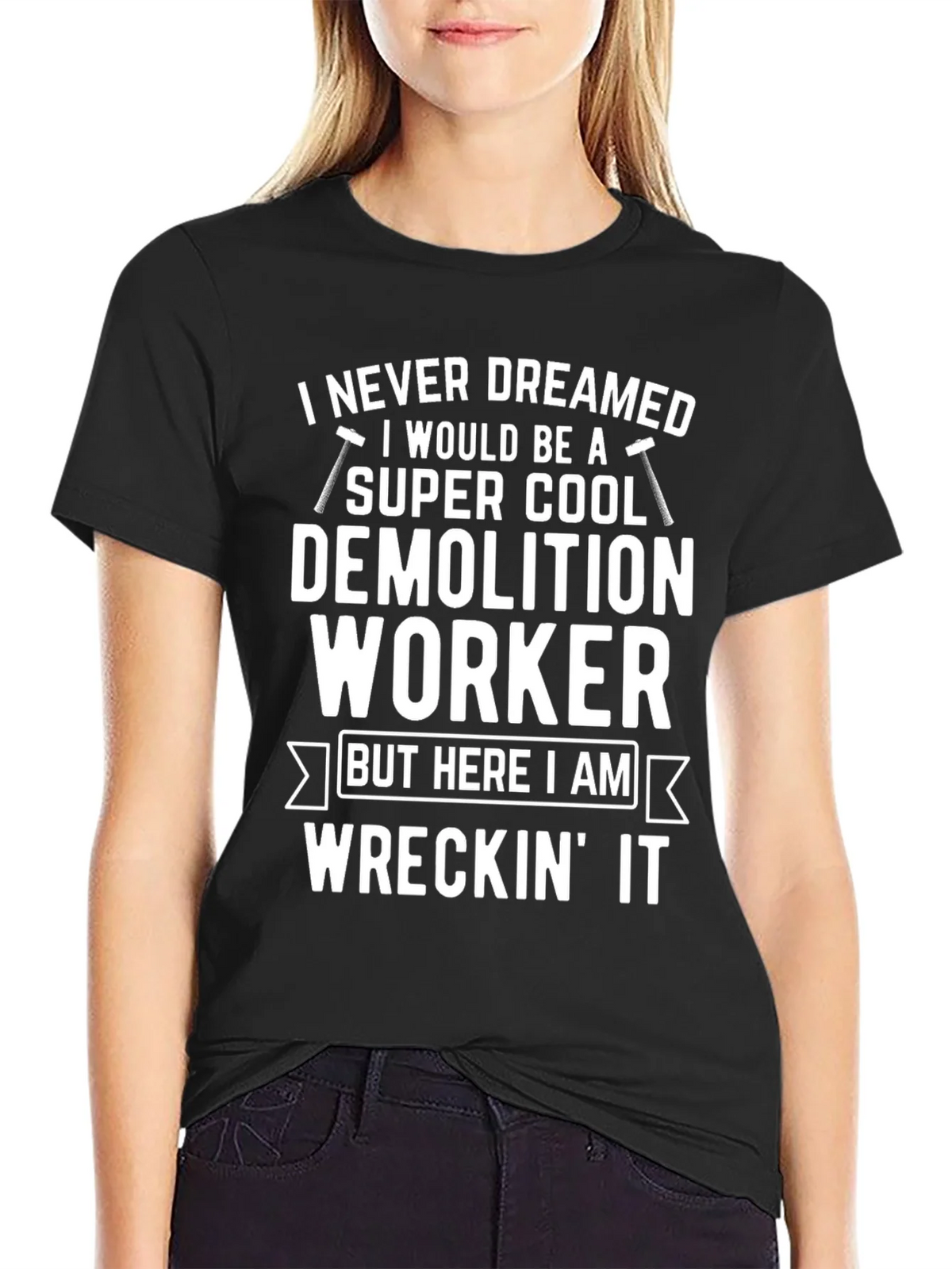 Demolition Worker T-Shirt: Super Cool & Wreckin It! product image 5