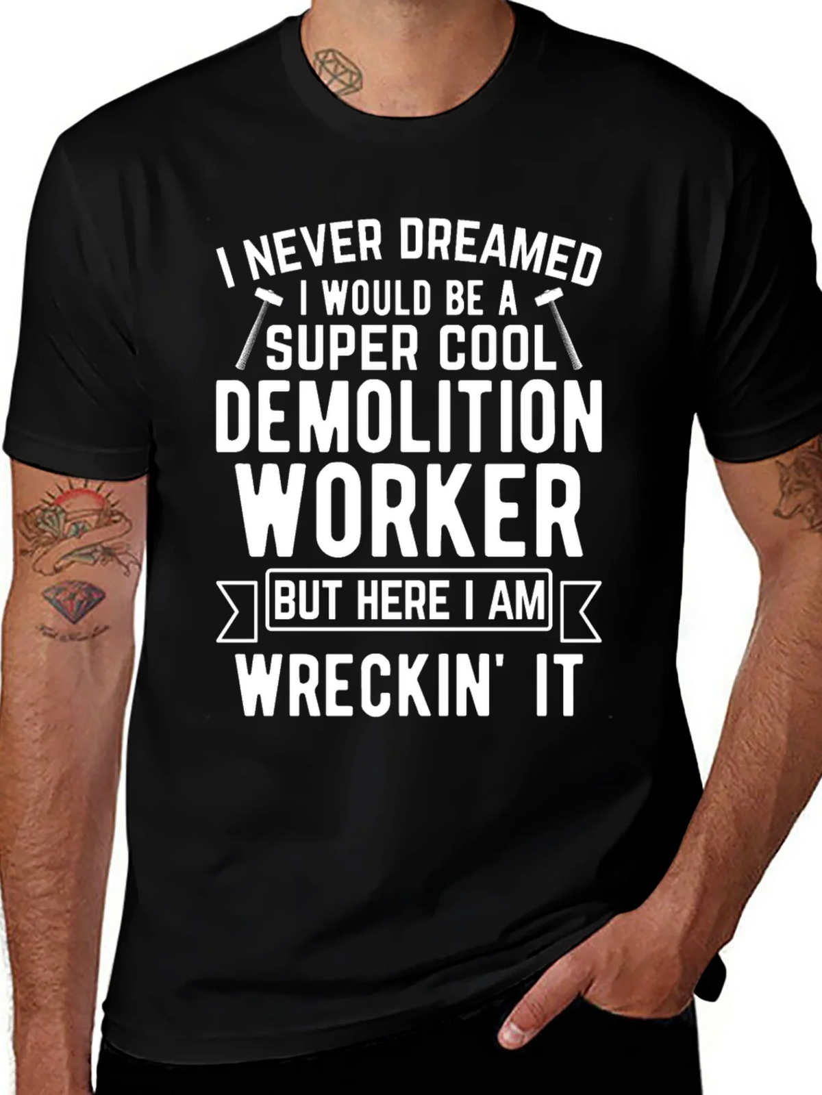 Demolition Worker T-Shirt: Super Cool & Wreckin It! product image 1