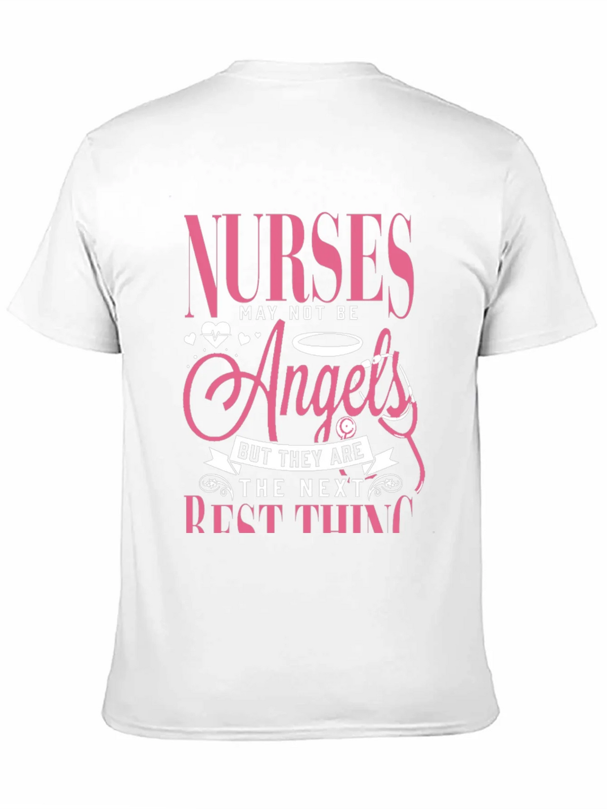 Nurses Angels Pink Graphic T-Shirt product image 2