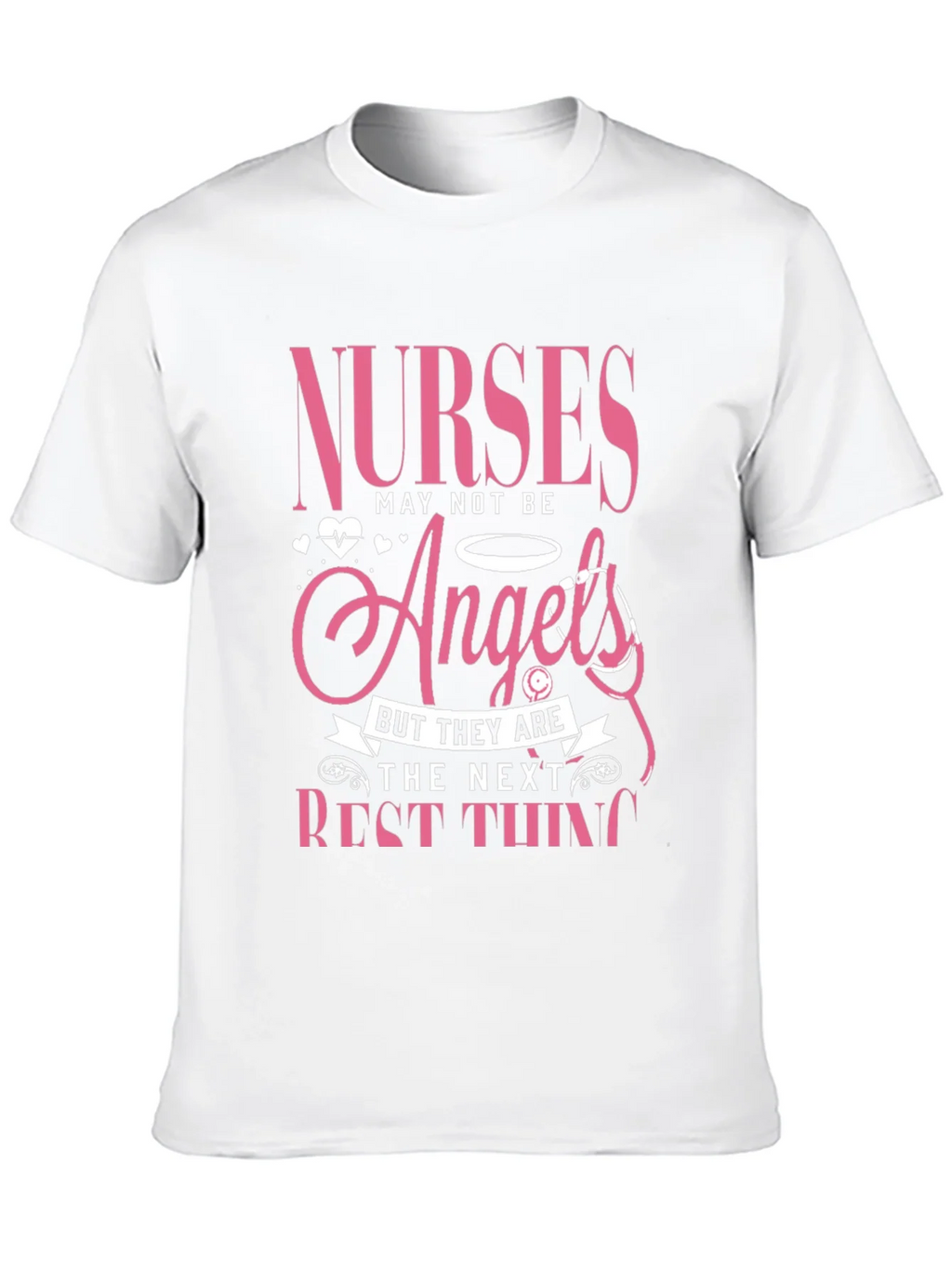 Nurses Angels Pink Graphic T-Shirt product image 12