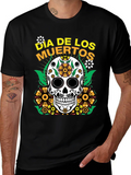 Dia de los Muertos Sugar Skull Graphic Tee product image 1
