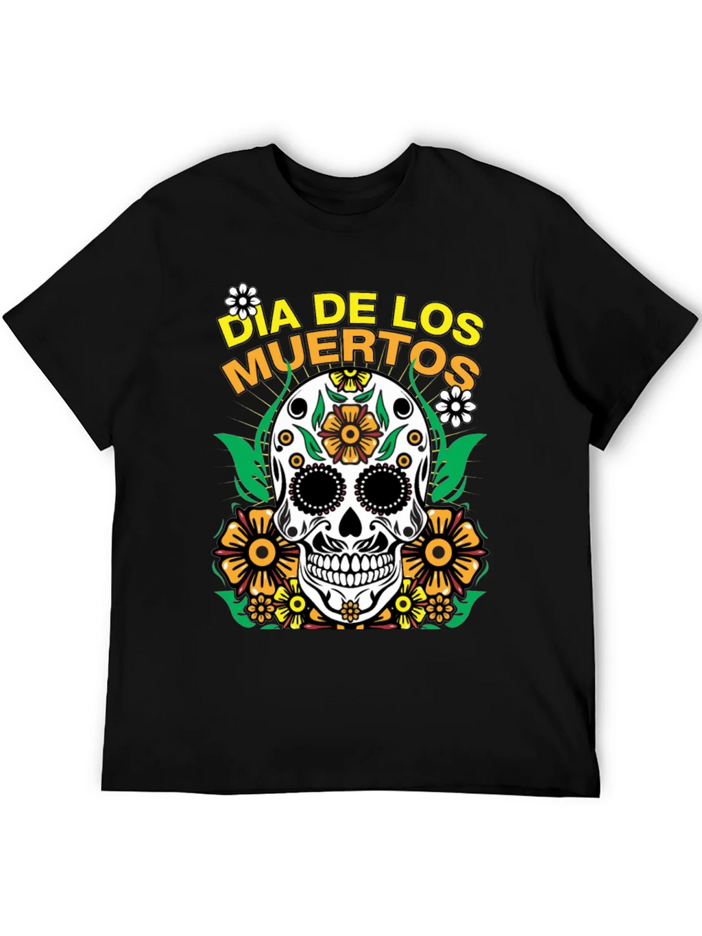 Dia de los Muertos Sugar Skull Graphic Tee product image 5